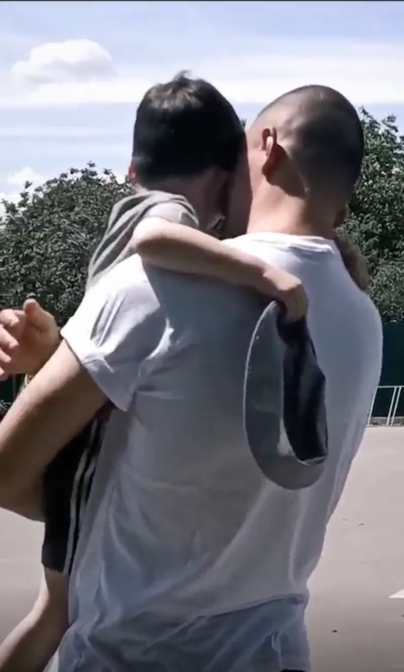 Володимир Колбасов з сином